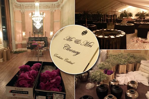 Inside Mr and Mrs Clooneys English wedding bash